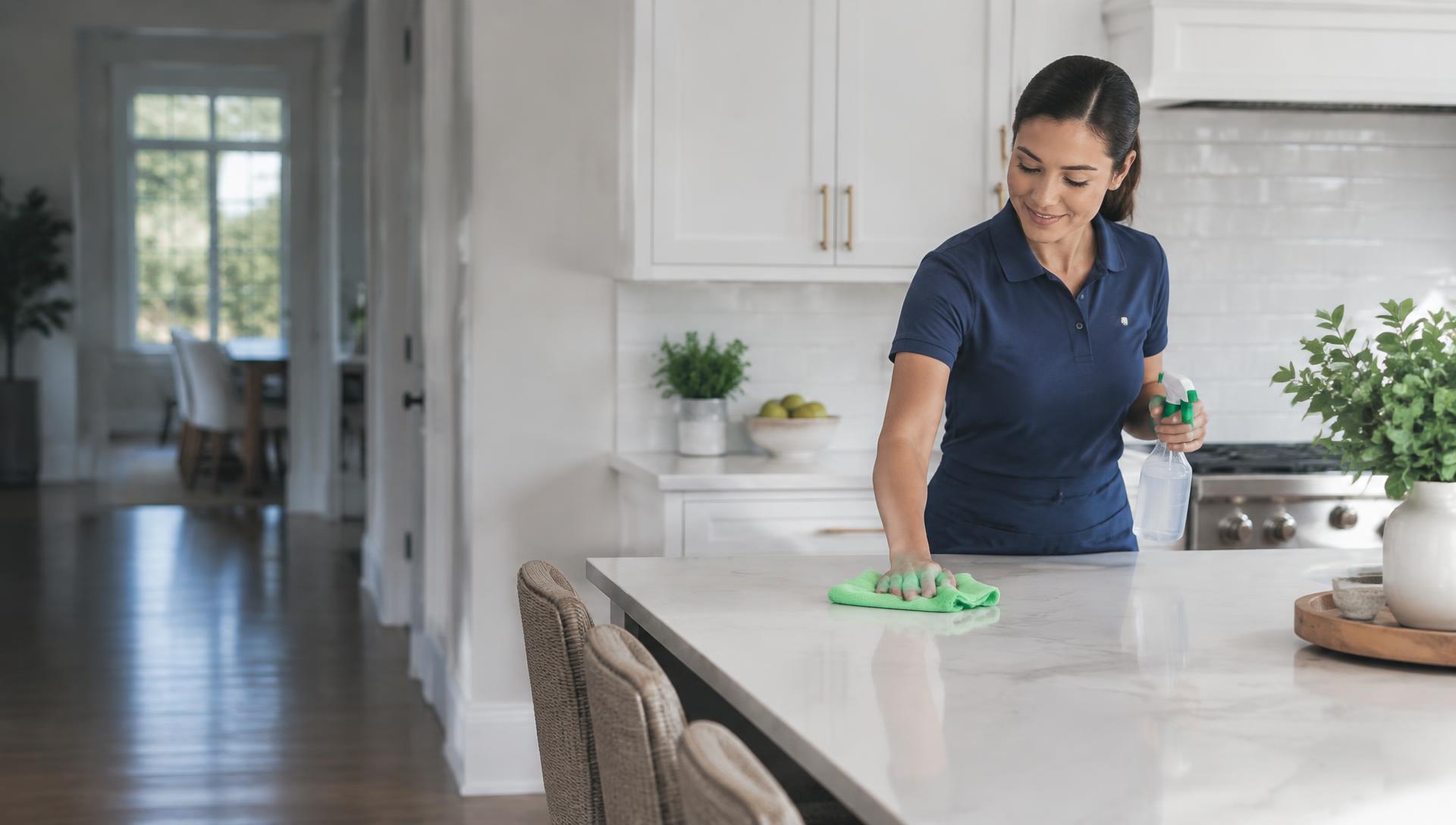 Freshly cleaned kitchen